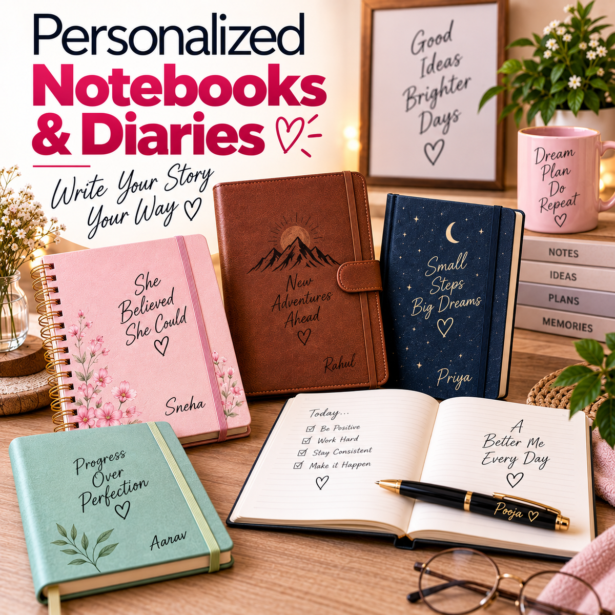 Personalized Notebooks & Diaries (CWG)