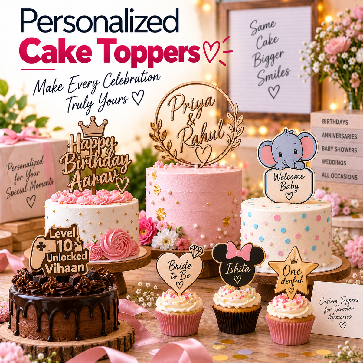 Personalized Cake Toppers (CWG)