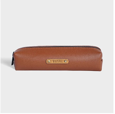 Personalized Vegan Leather Pencil Pouch for Rakhi Gift