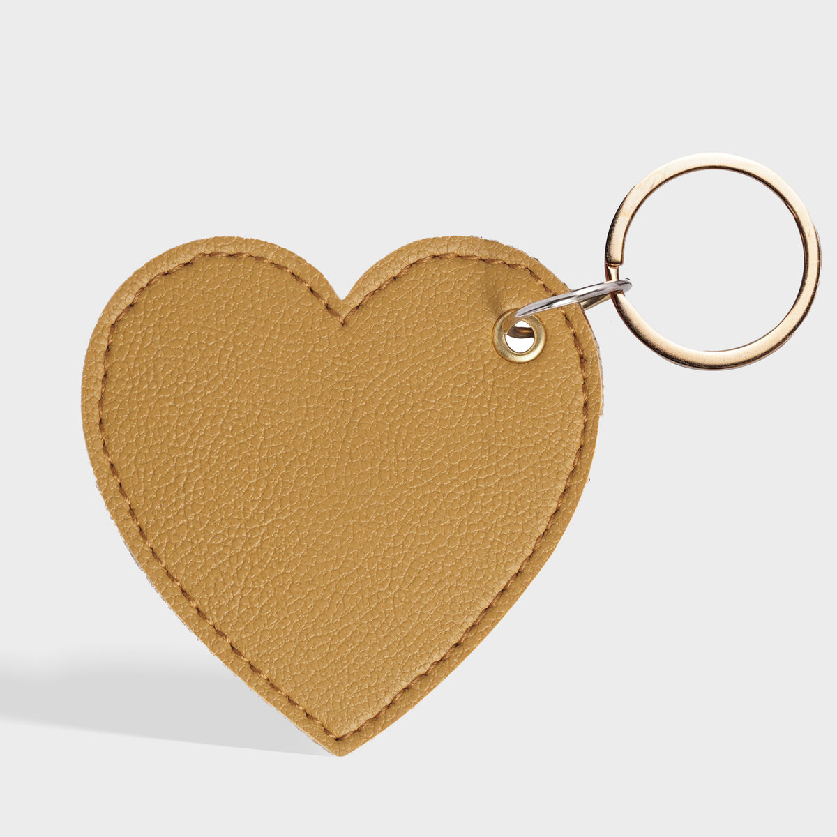 Personalized Foil Print Heart Keychain