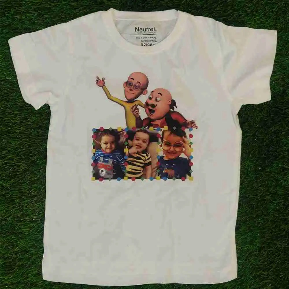 Shop Motu Patlu Theme T Shirt