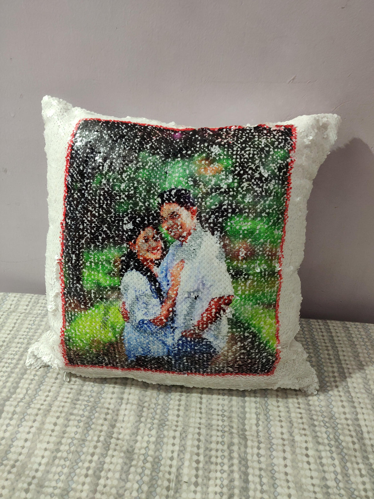 Personalized Sequin Cushion