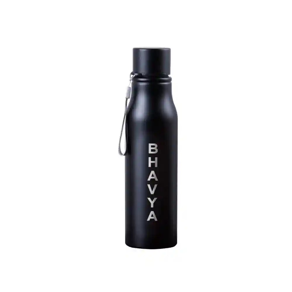 Black matte stainless steel water bottle 750ML in India