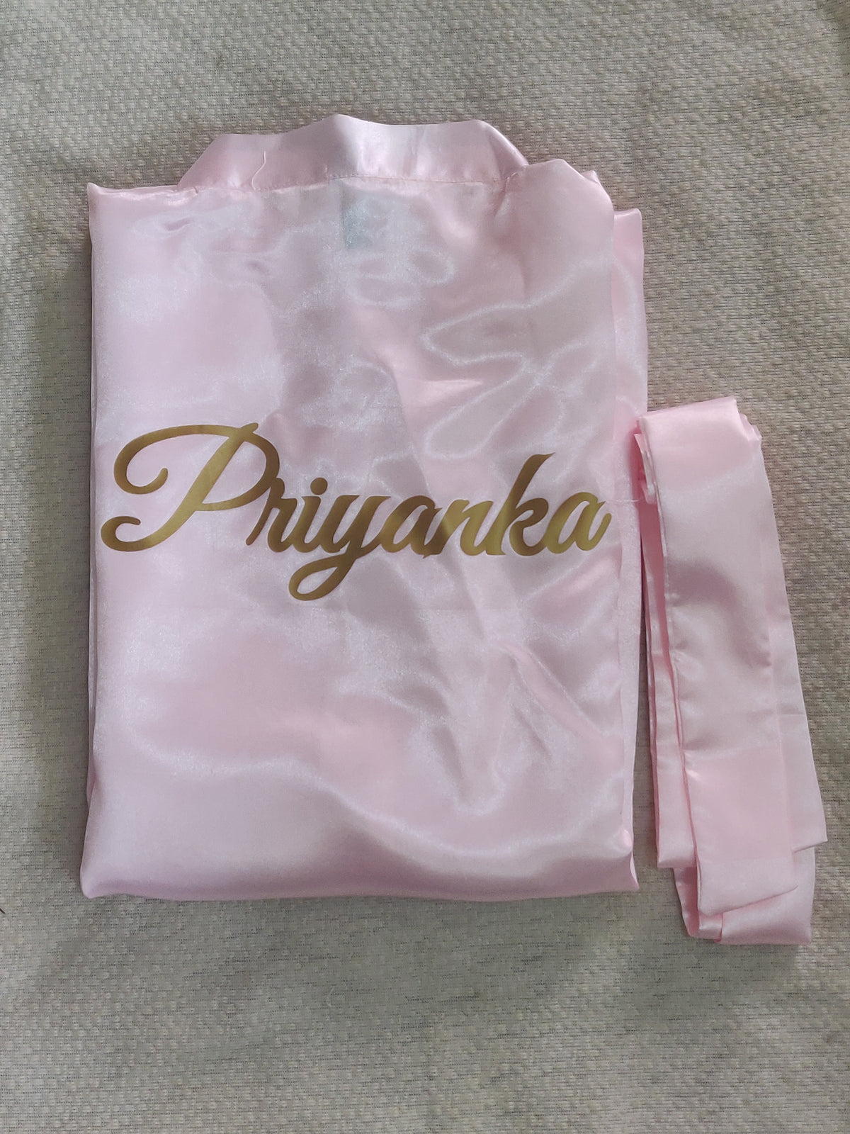 Personalized Satin Bathrobe