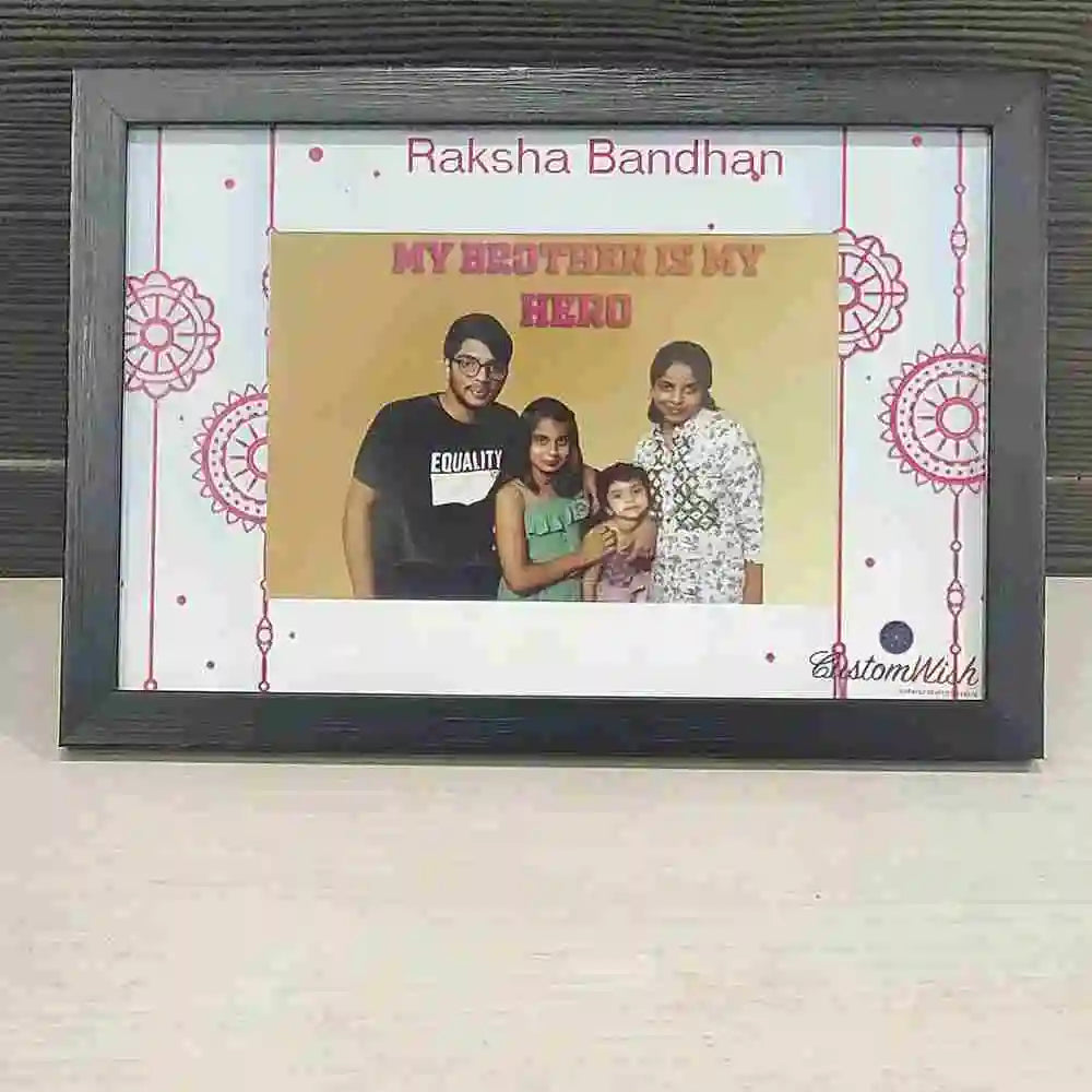 Shop Personalized Brother Photo Frame for Rakhi Gift