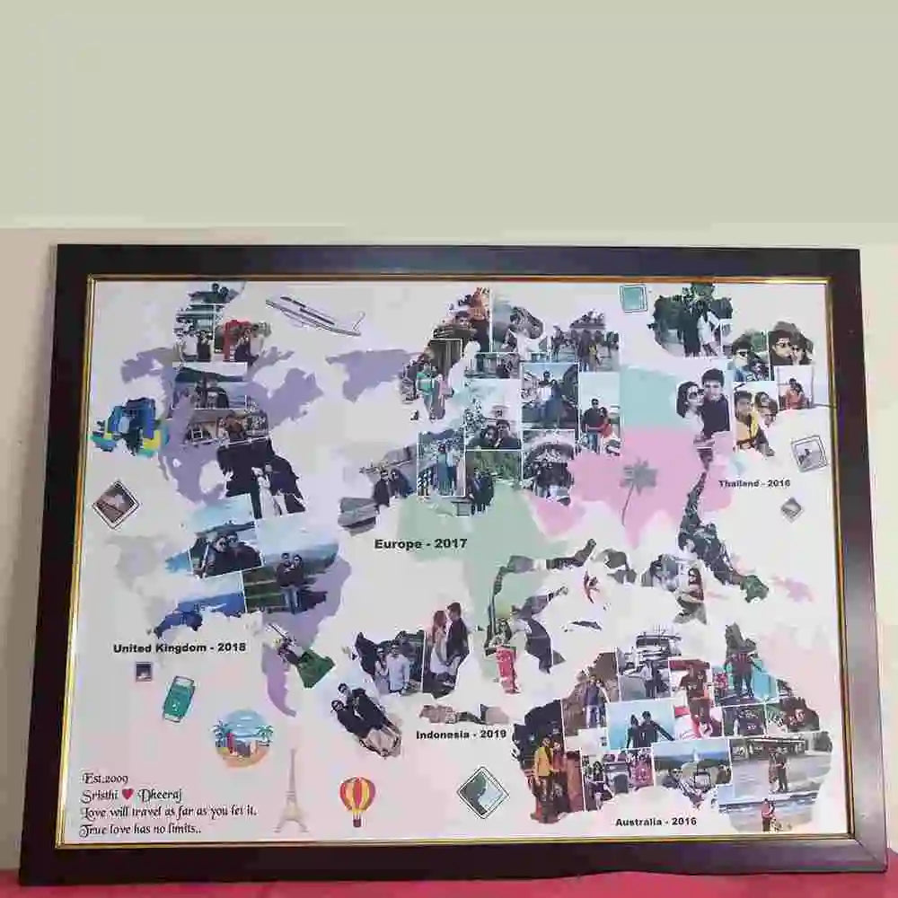 Personalized Wooden  travel frame