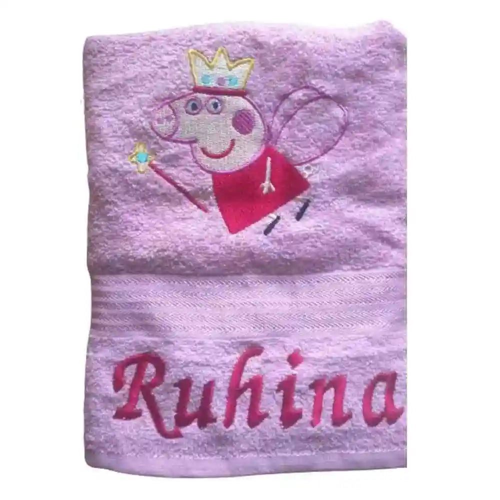 Personalized Towel with Peppa Pig and Name