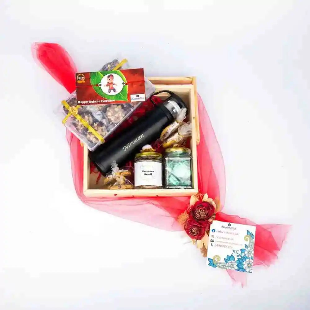 Shop Designer Rakhi Hamper with Premium Gift Items