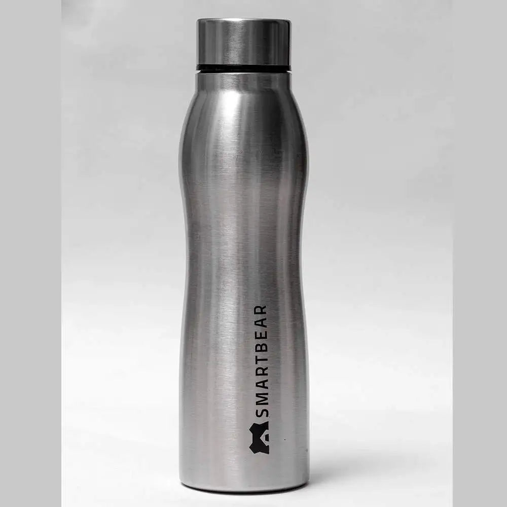 Stainless Steel Silver 1 Litre Bottle