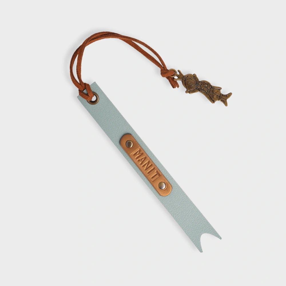 Buy Mint Personalized Vegan Leather Bookmark Online