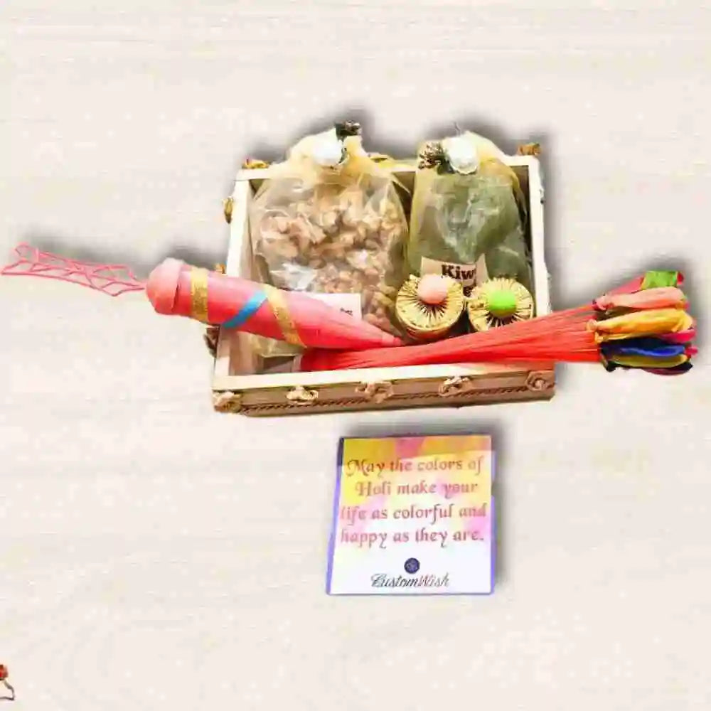 Order Healthy Snacks Holi Gift Basket in India