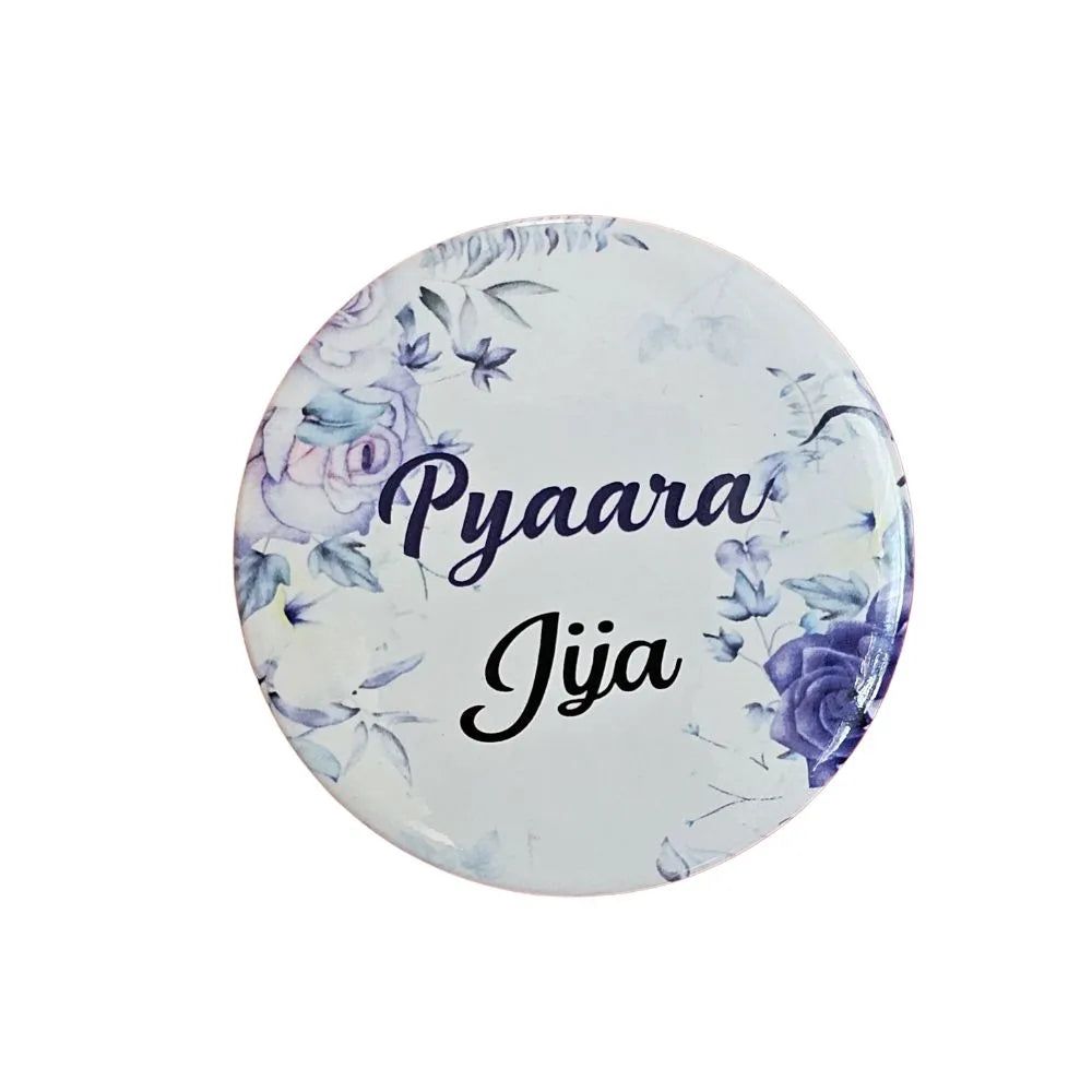 Wedding badges For Pyaara Jija