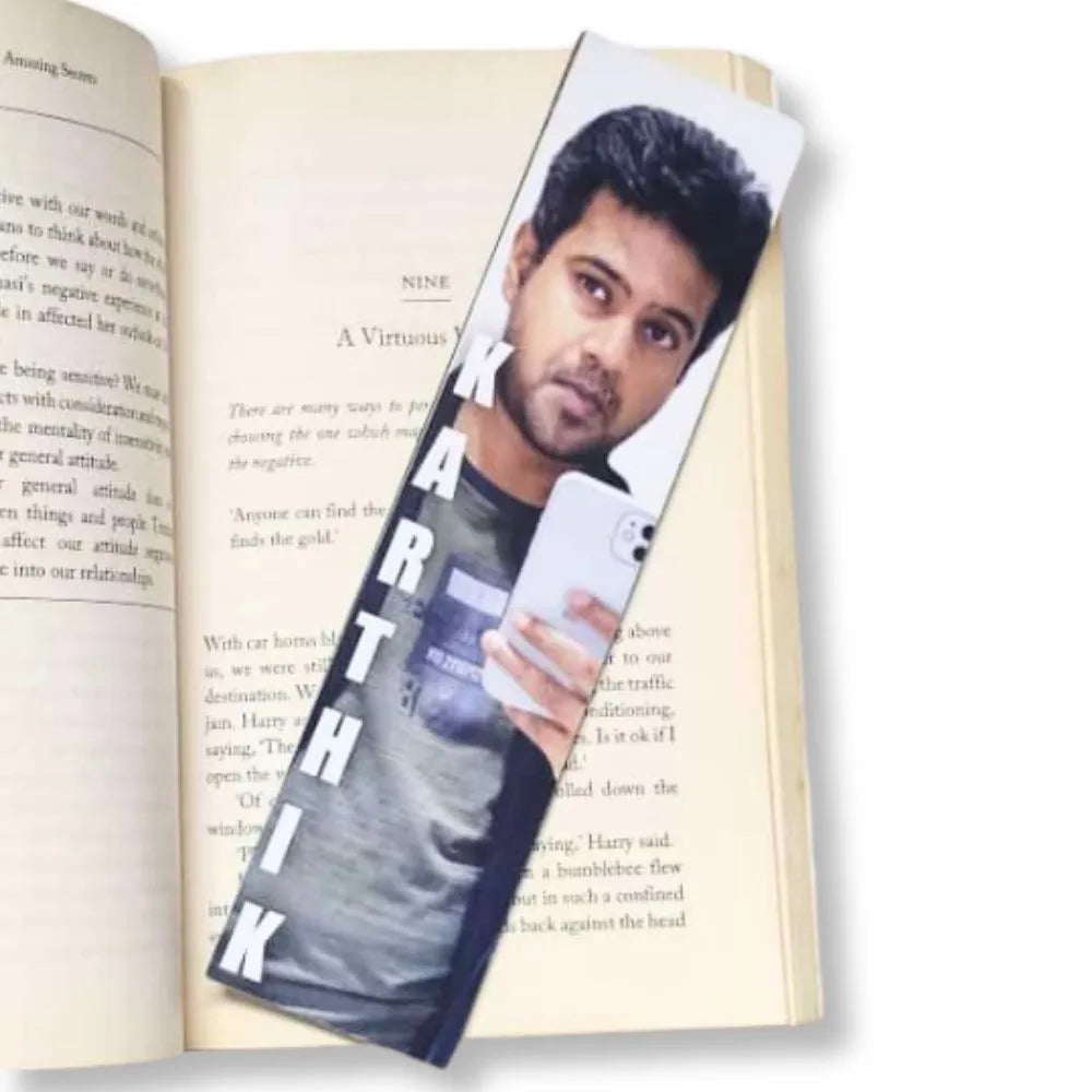Custom MDF Bookmark with Photo for Rakhi Gift Online