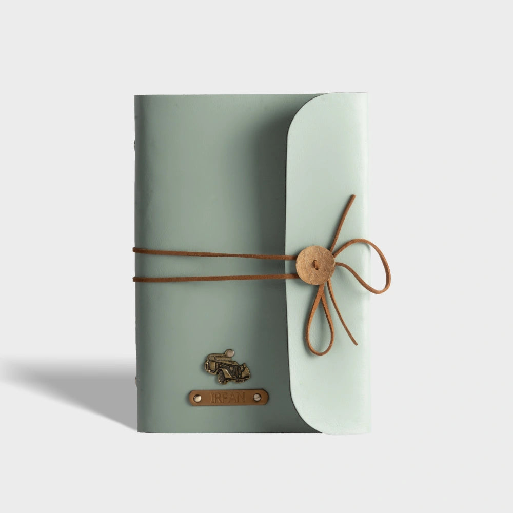 Personalized eco-friendly A5 vegan leather diary