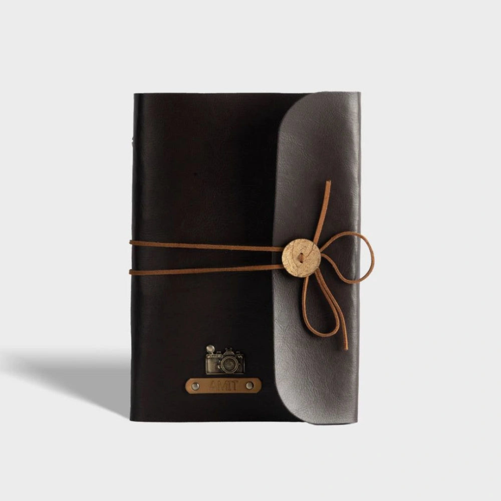 A5 vegan leather diary gift with personalized cover