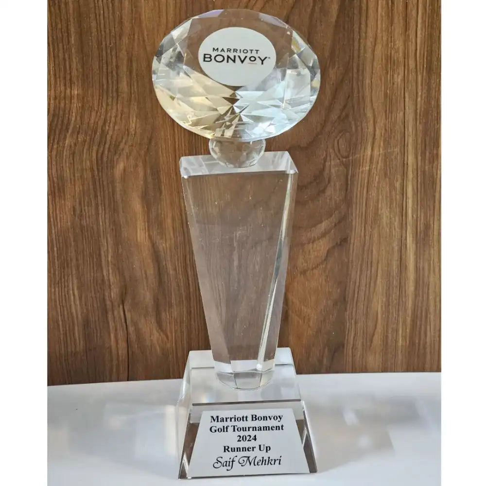 Premium Crystal Diamond Trophy