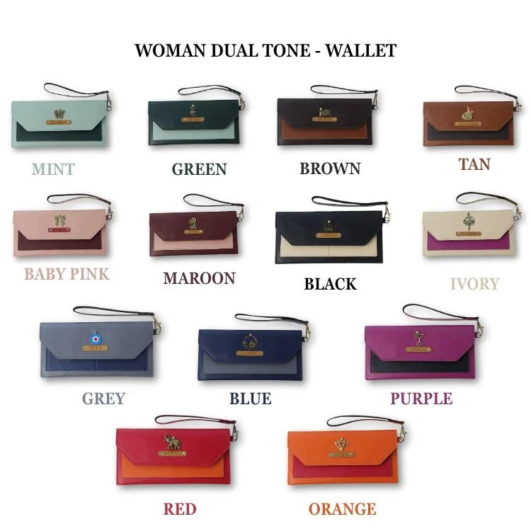 Personalized Dual Tone Women’s Wallet