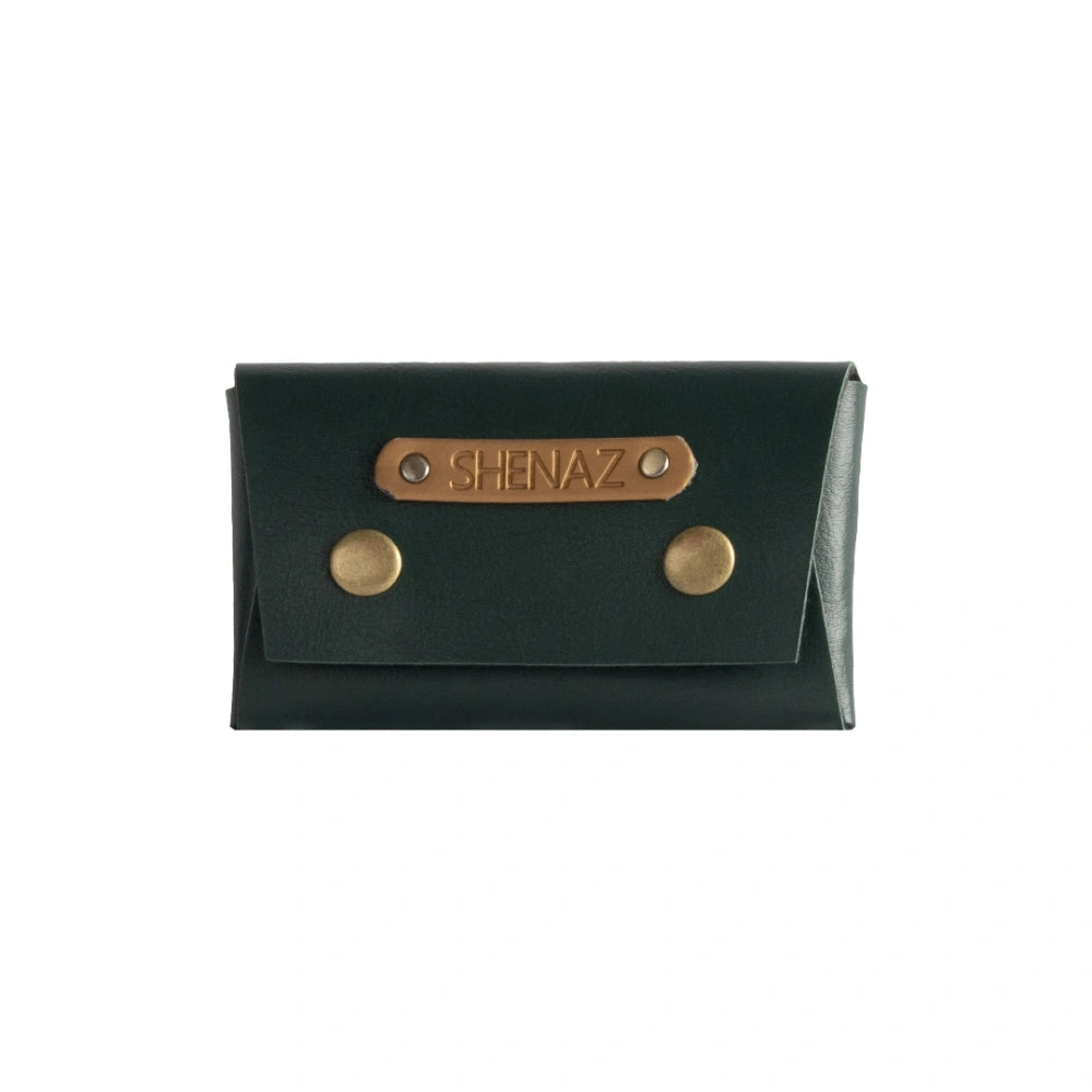 Personalized Vegan Leather Visiting Card Holder