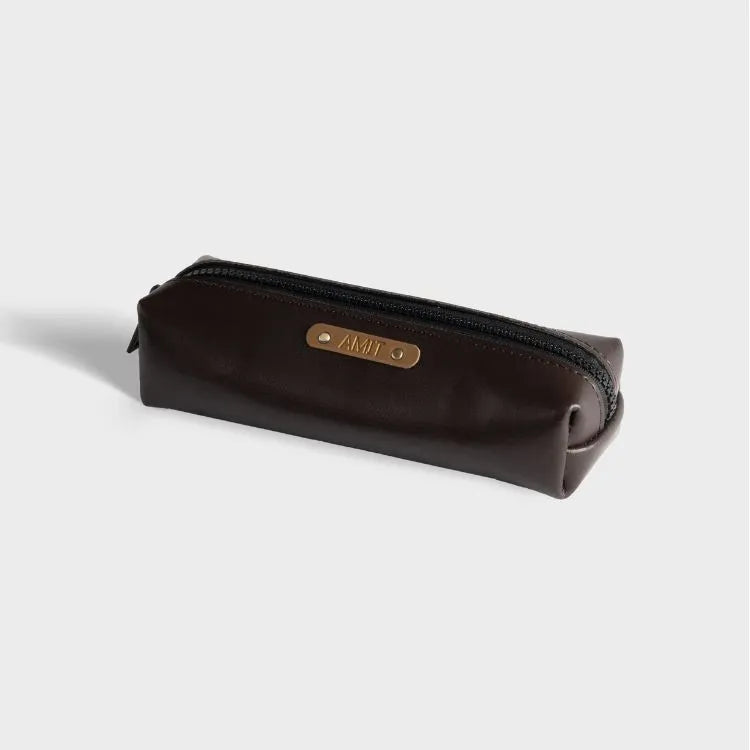 Personalized Vegan Leather Pencil Pouch