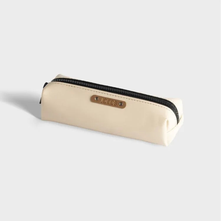 Buy Ivory Personalized Vegan Leather Pencil Pouch
