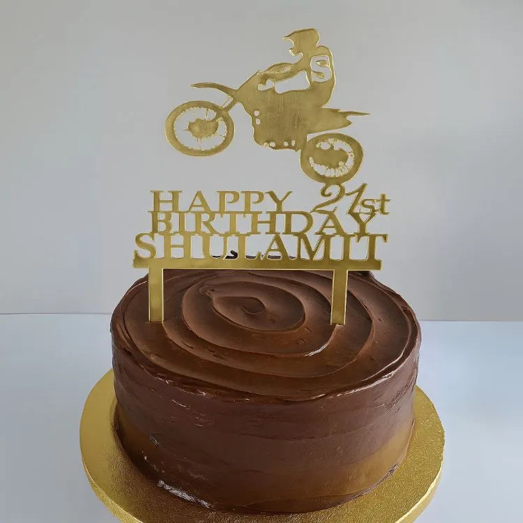 Acrylic Bike Topper with Age