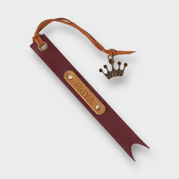 Buy Wine Personalized Vegan Leather Bookmark Online