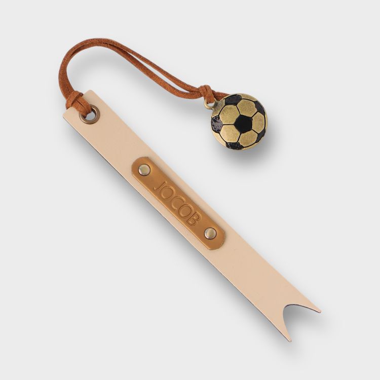 Buy Ivory Personalized Vegan Leather Bookmark Online