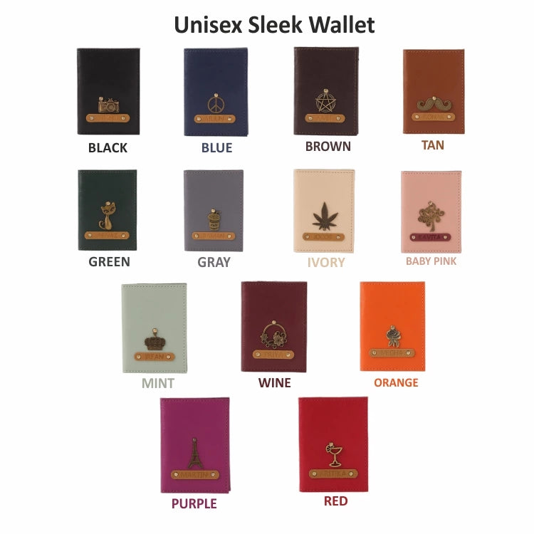Personalized Unisex Vegan Leather Wallet