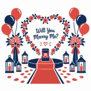 Book Valentine's Day heart decoration on glass entrance door