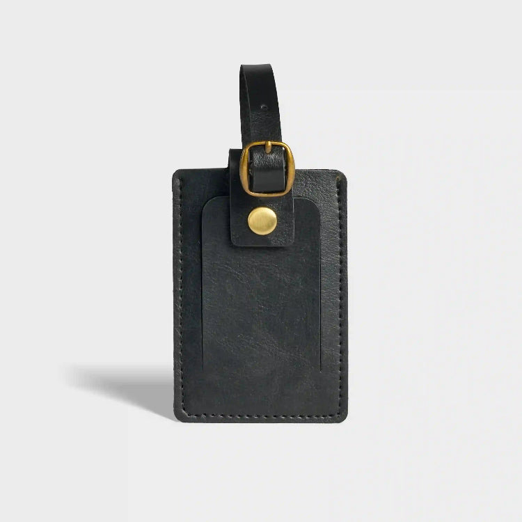 Shop Black Custom Premium Travel Luggage Tag Online