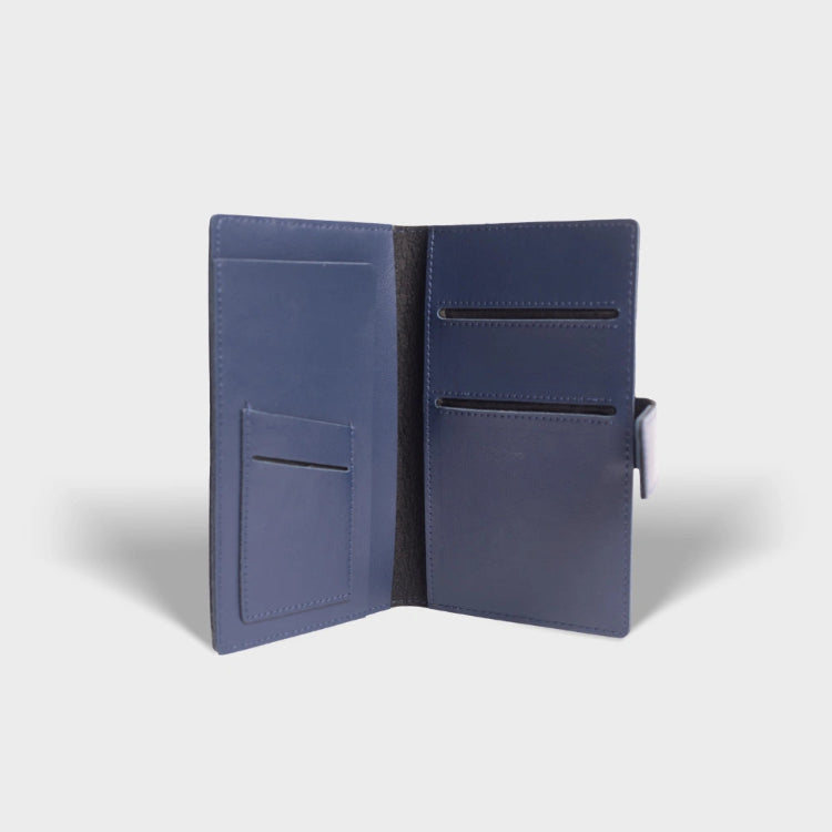 Order blue personalized dual passport cover with passport and card slots
