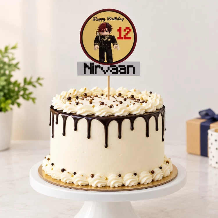 Shop custom photo cake topper for personalized birthday cake decoration