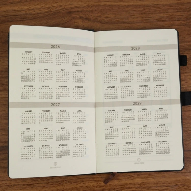 Order employee onboarding notebook with multi-year calendar