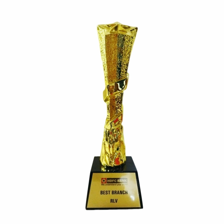Buy gold Summit Excellence Fibre Trophy for corporate employee recognition awards