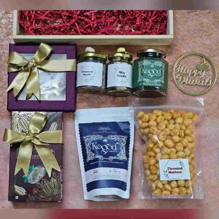 Order Healthy Bliss Hamper with Coffee, Muesli and Mixed Seeds
