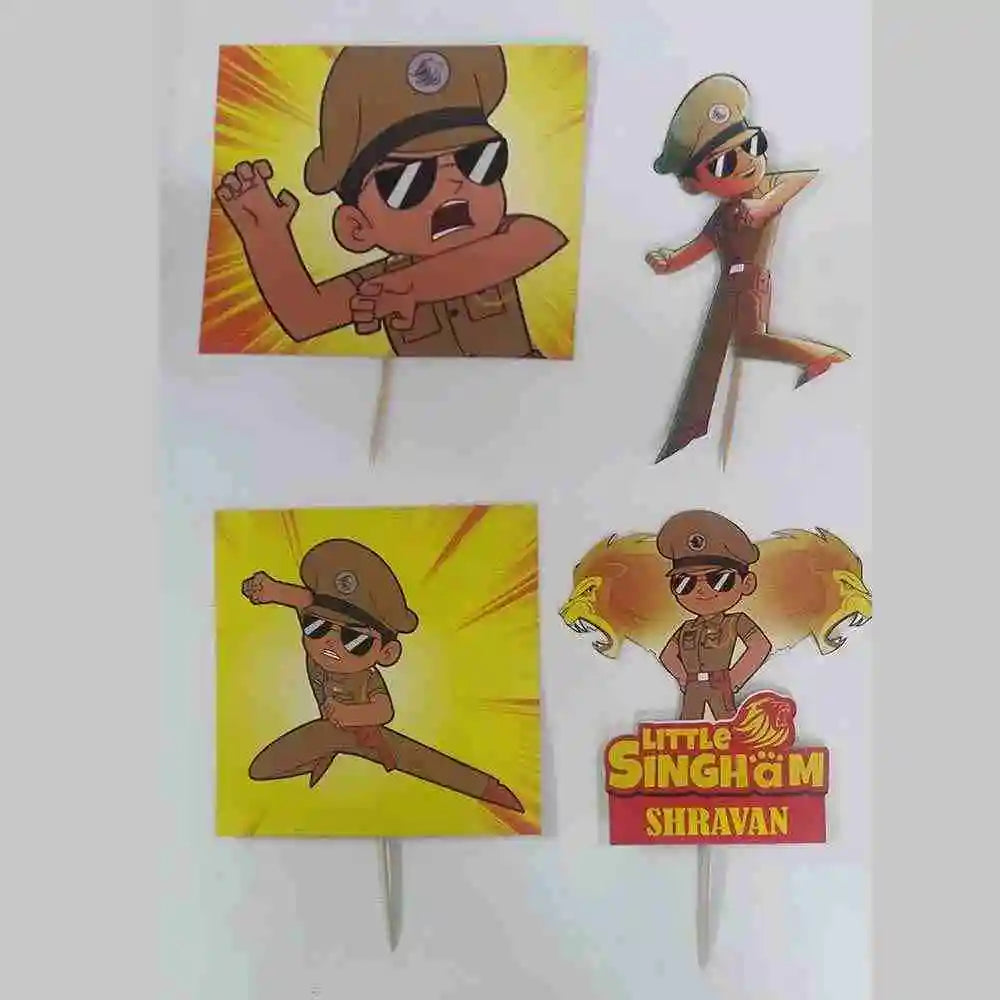 Order Little Singham Character Cake Topper for Kids Birthday Cake