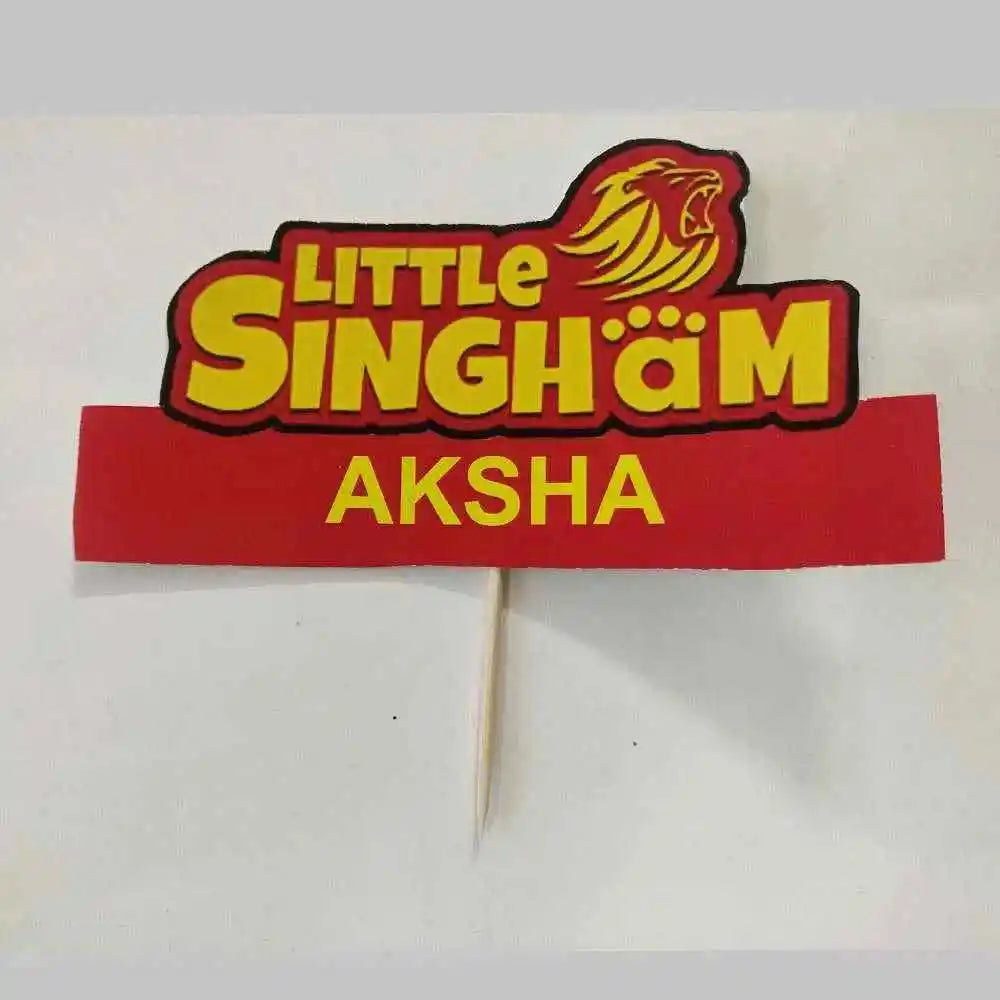 Shop Little Singham Personalized Cake Topper Online for Birthday Cake Decoration