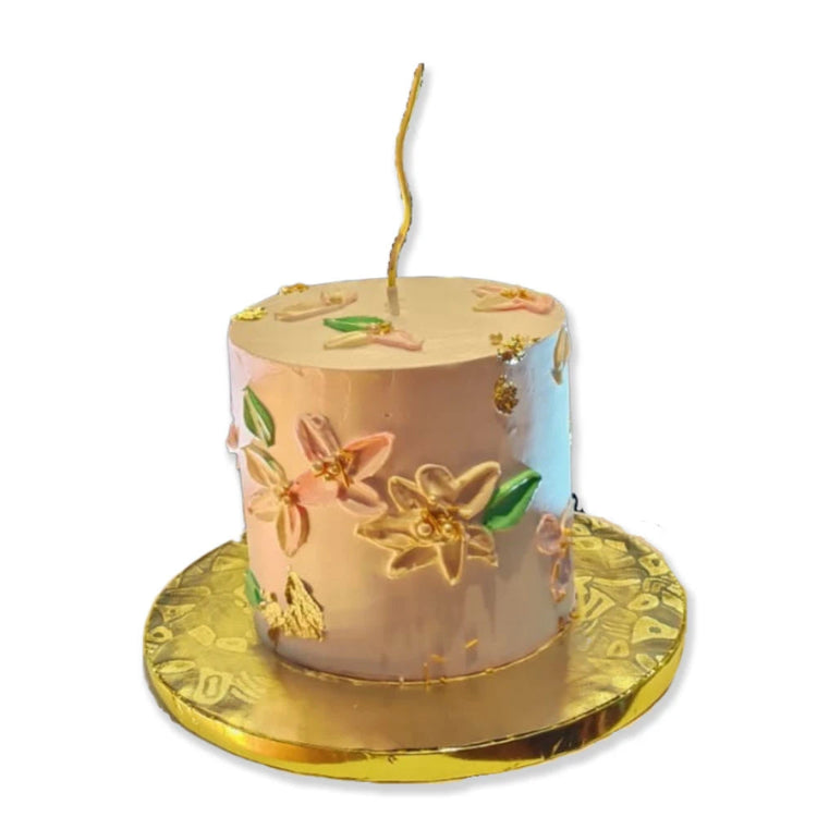 Order Pastel Anniversary Cake with delicate floral decoration for couples