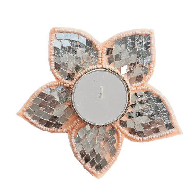 Buy Flower Mirror T-Light Holder for Diwali Home Decor