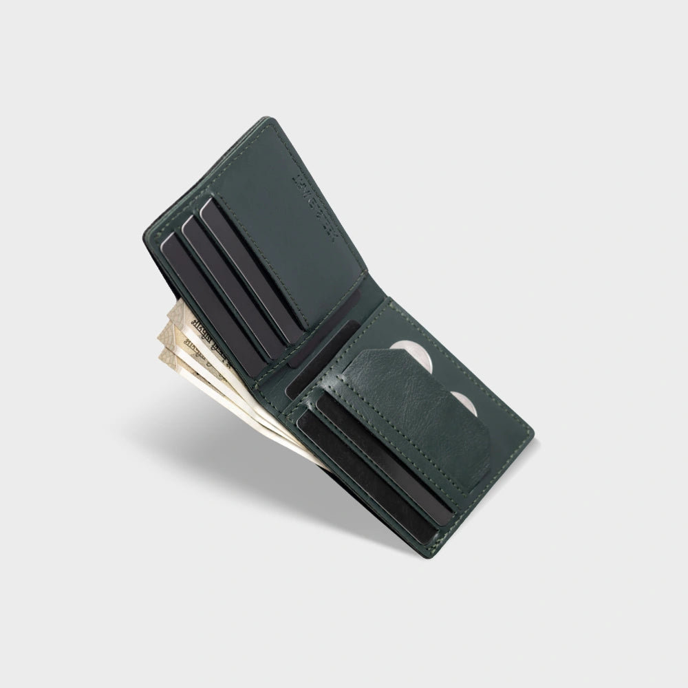 Purchase Green Personalized Mens Wallet for Husband