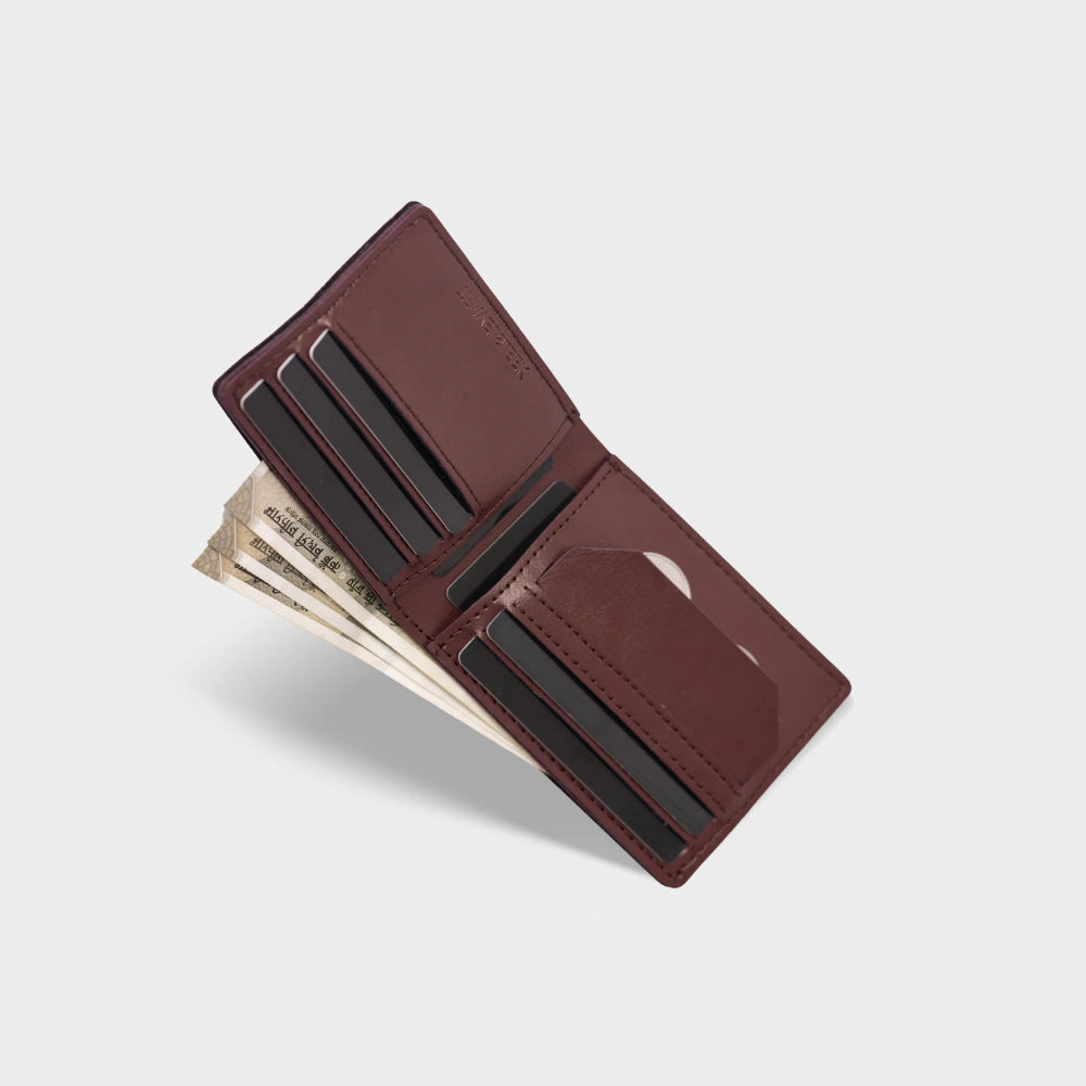 Shop wine personalized men's wallet with card slots and cash pocket