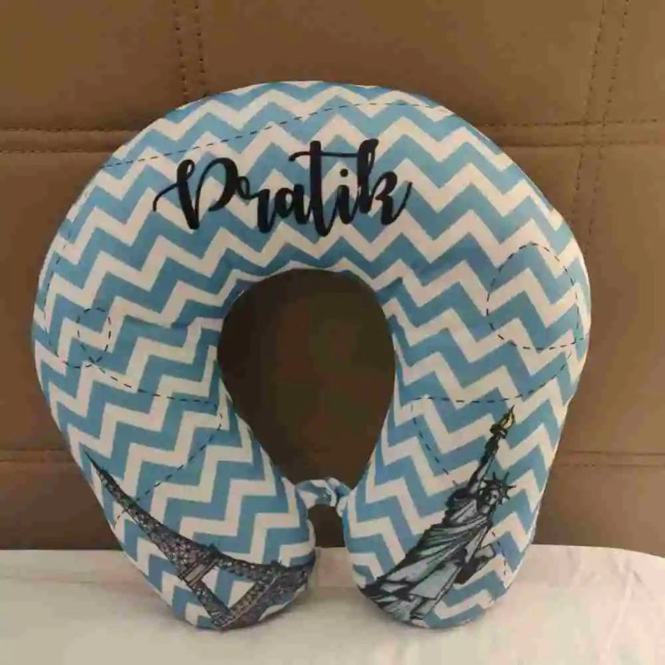 Order personalized neck pillow with name design for travel gifting