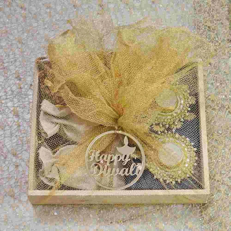 Shop premium Diwali gift hamper with a festive Happy Diwali Cutout Online