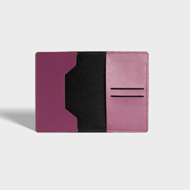 Buy purple personalized passport cover with inner card slots