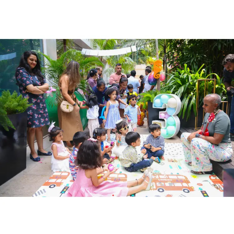Book Under the Sea Birthday Decor with kids enjoying an ocean-themed birthday party