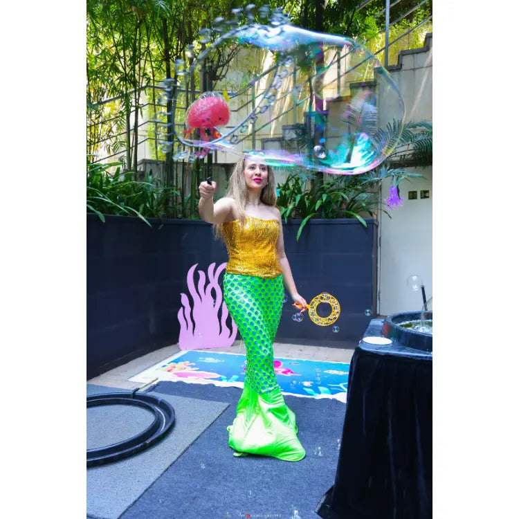 Get Under the Sea Birthday Decor with live mermaid entertainment for kids' party