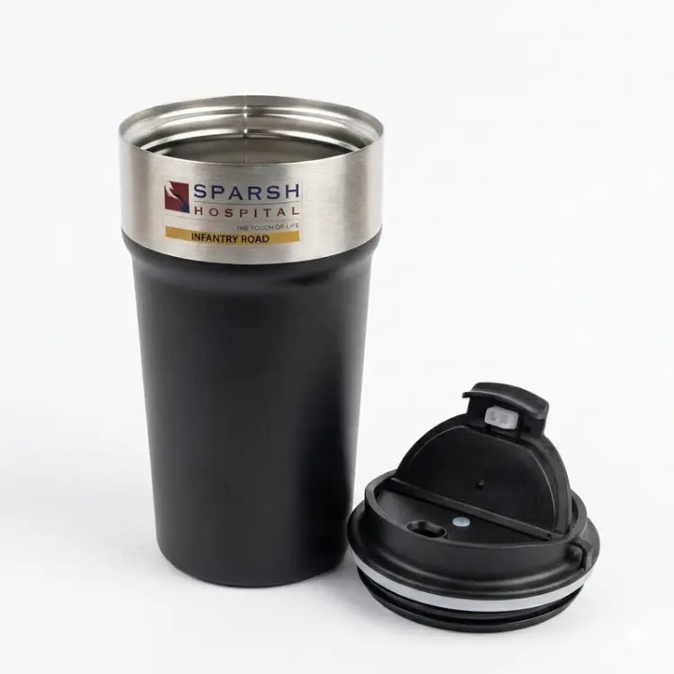 Buy UrbanSip Pro stainless steel travel mug with customized corporate logo