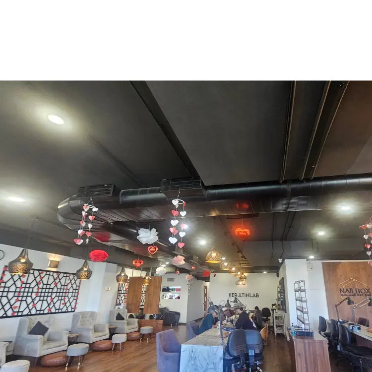 Get Quote for Valentine's Day commercial space decoration with heart-themed decor