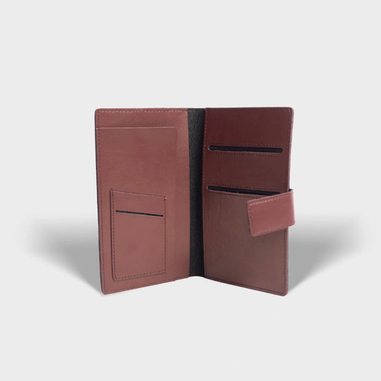 Shop wine personalized dual passport cover with multiple card slots