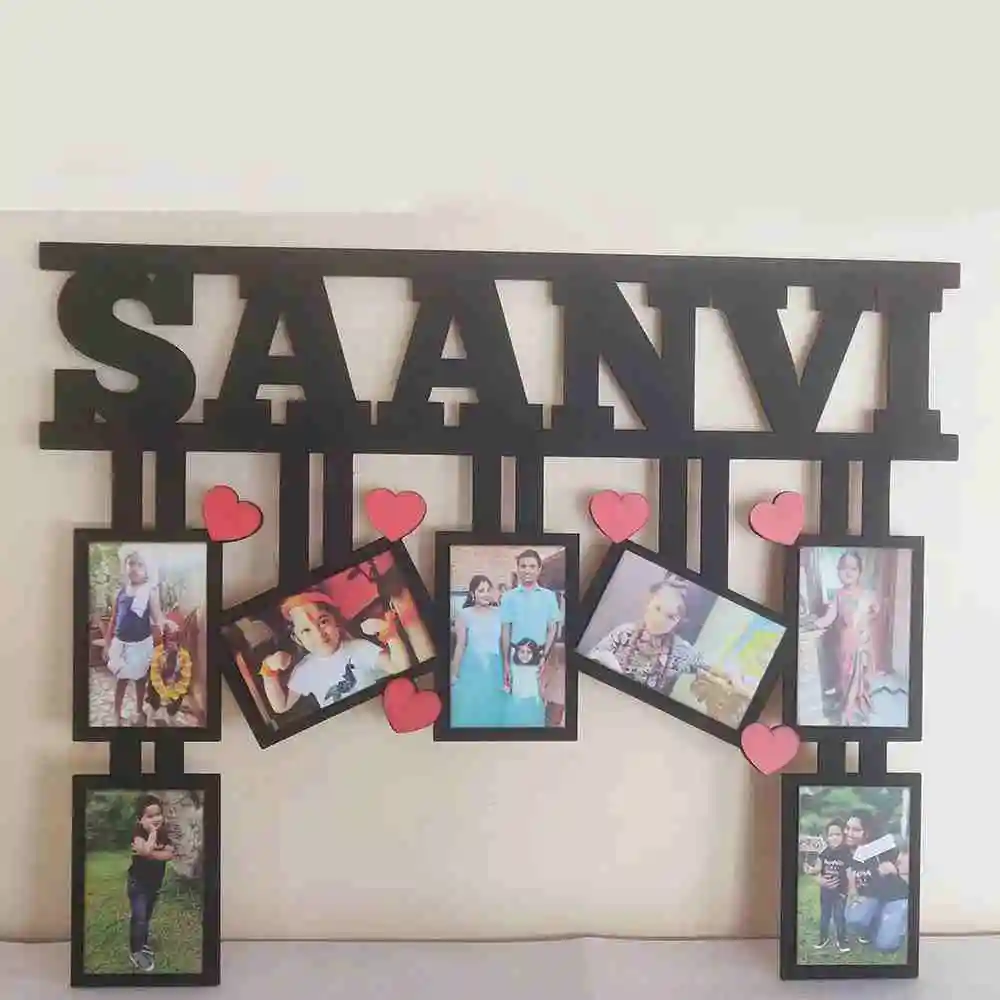 Personalized Name and Image MDF Wood Frame